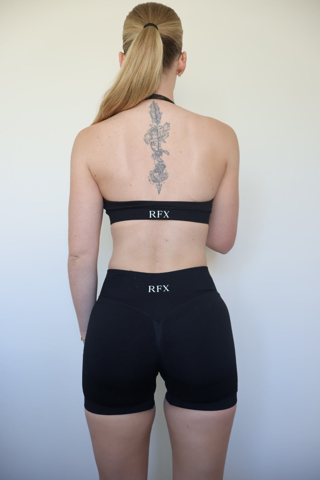 Form & Flow Halter Crop - Black