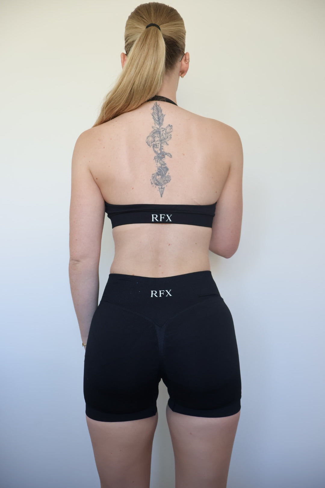 Form & Flow Halter Crop - Black