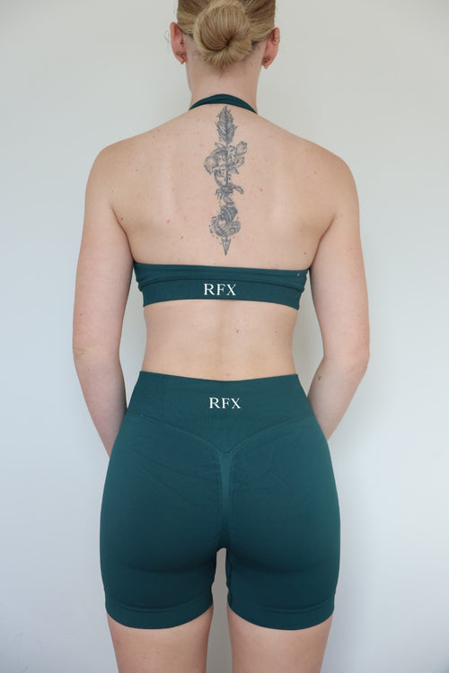 Form & Flow halter crop - emerald