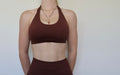 Form & Flow Halter crop - Brown