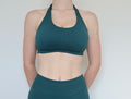 Form & Flow halter crop - emerald