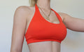 Form & Flow halter crop - Crimson Orange
