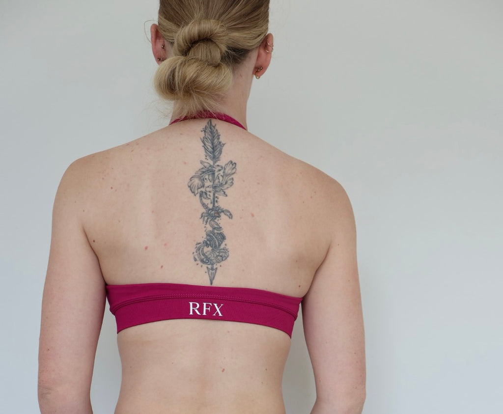 Form & Flow Halter Crop ￼- Orchid
