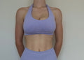 Form & Flow Halter Crop - Lavender Petal