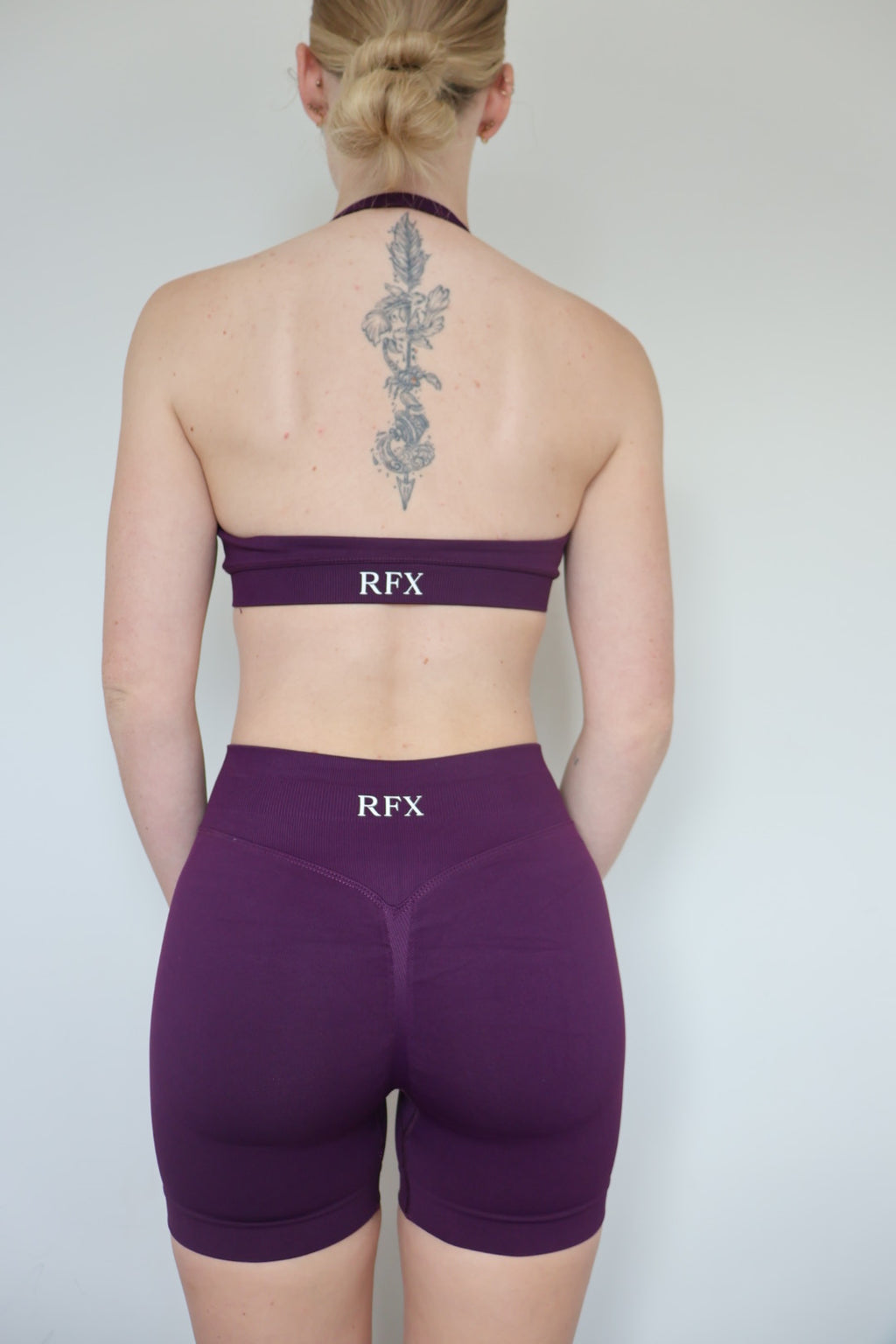 Form & Flow Halter Crop - Vineyard Purple