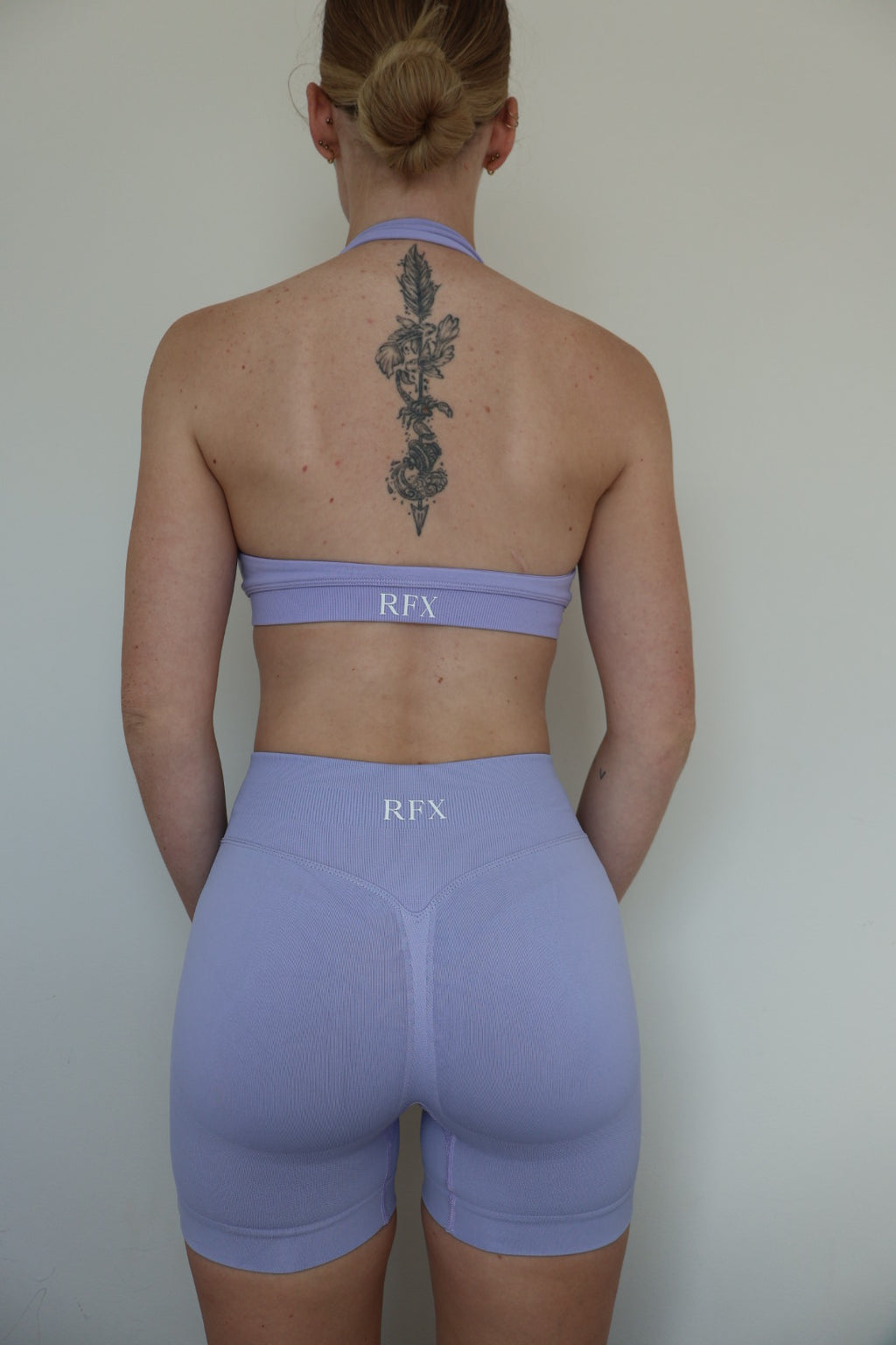 Form & Flow Halter Crop - Lavender Petal