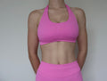 Form & Flow Halter Crop - Blush Pink