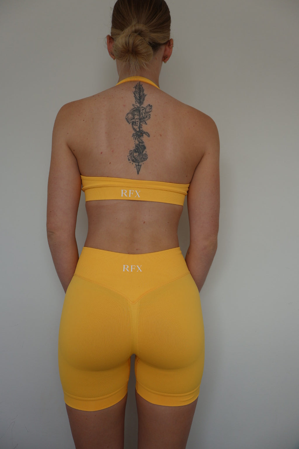 Form & Flow Halter Crop - Sunset