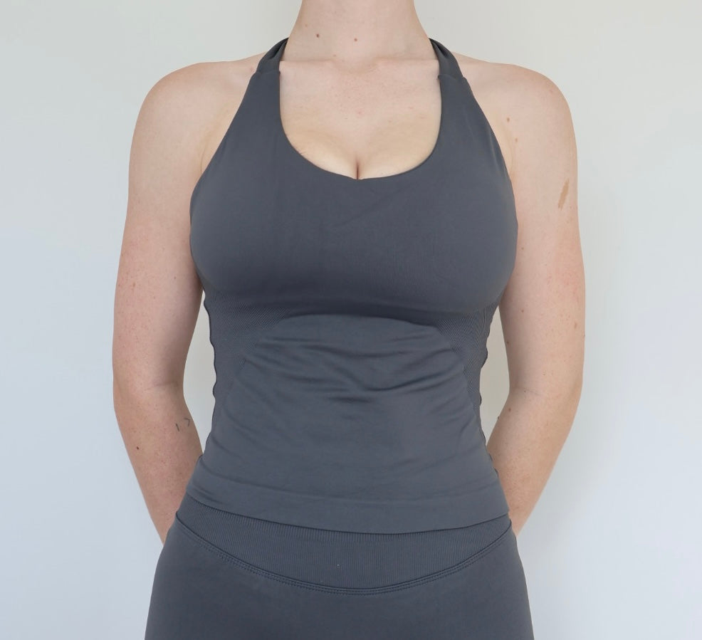 Form & Flow halter Tank - Grey