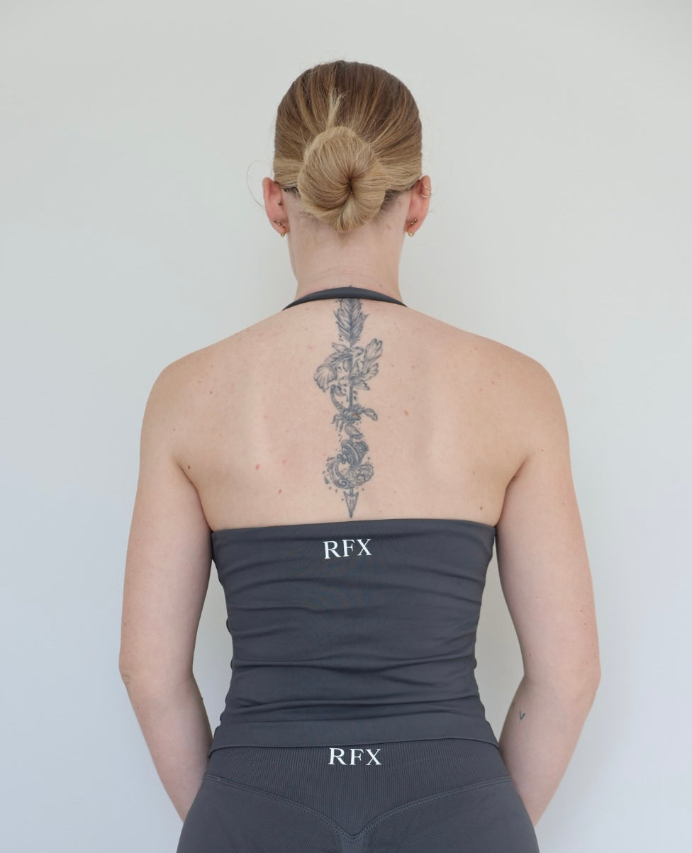 Form & Flow halter Tank - Grey