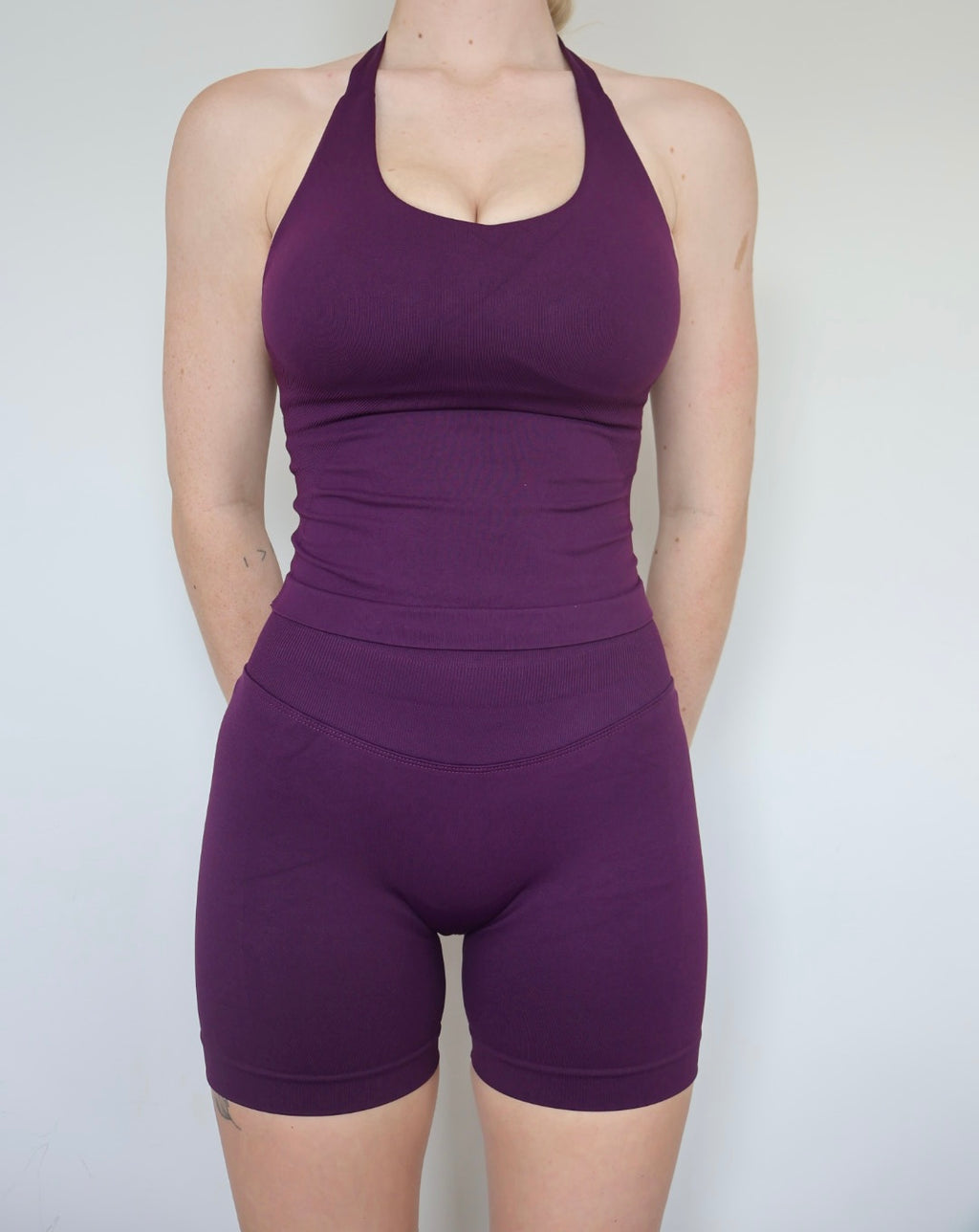 Form & Flow Halter Tank - Vineyard Purple